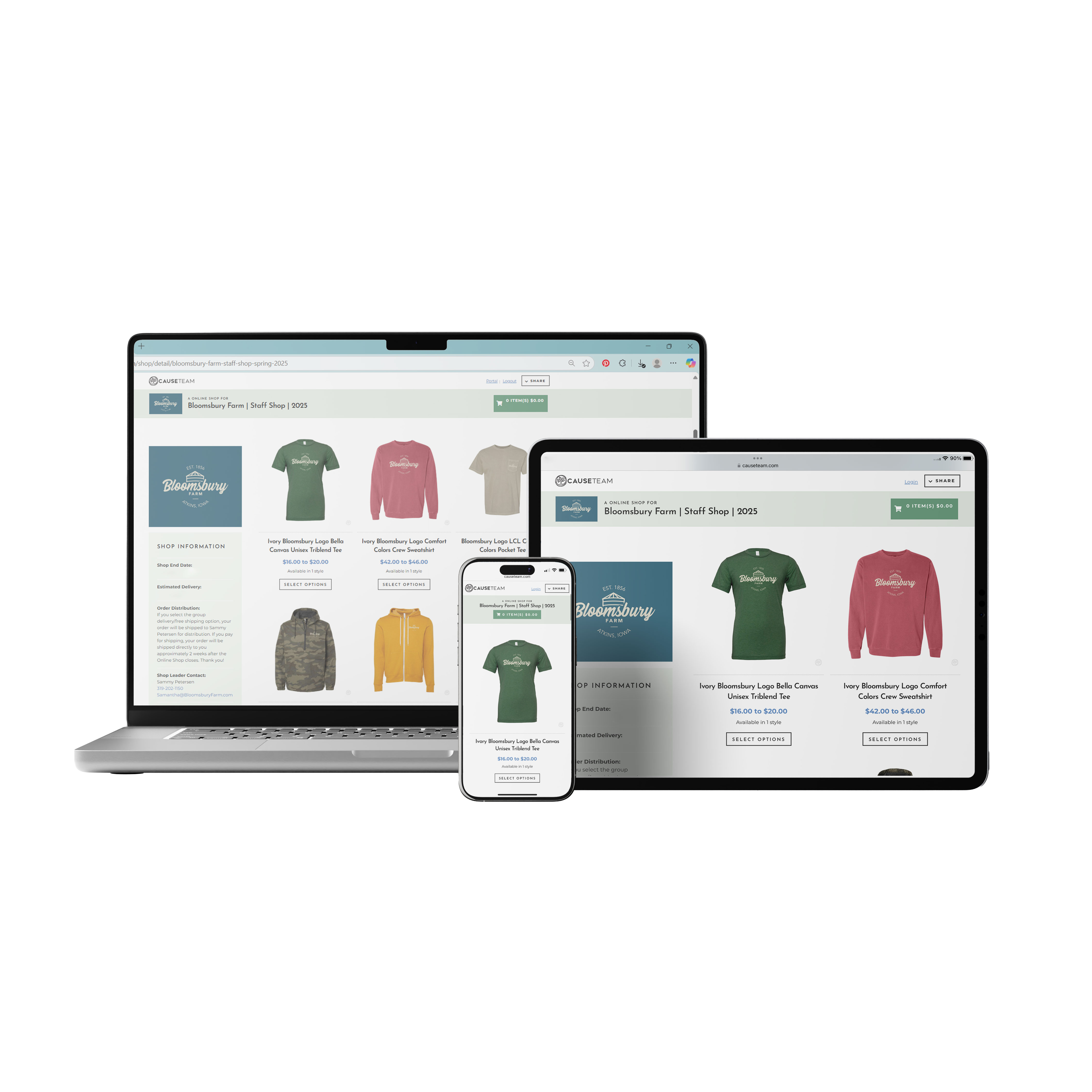 Online Shop Product Variety